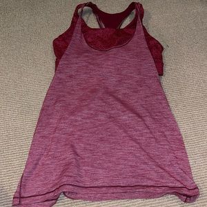 Lulu lemon tank top with a built in sports bra